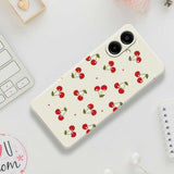 Samsung Galaxy A07 EIDERWOOD Fleksibelt Plast Mobil Cover m. Kirsebærdesign - Grøn