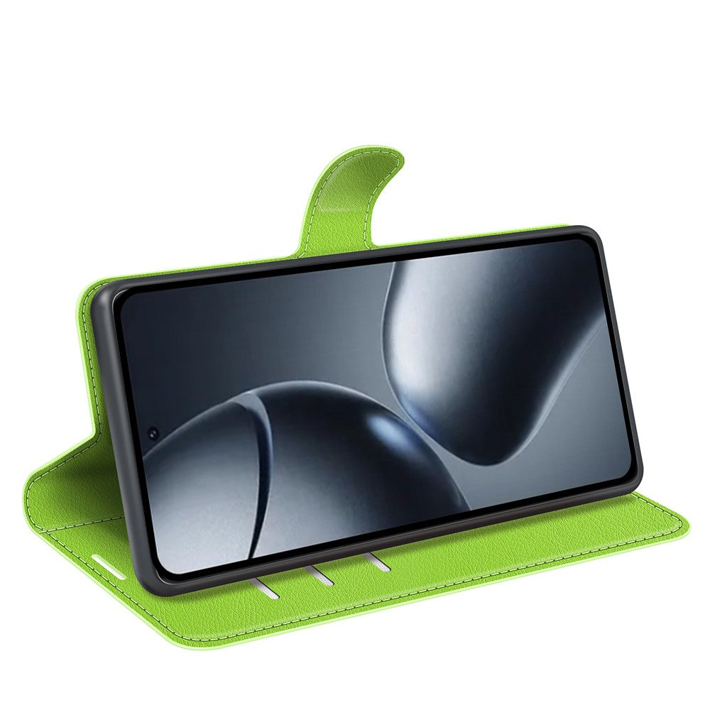 Xiaomi 15T Pro EIDERWOOD Kunstlæder Flipcover m. Pung & Ståfunktion - Sort