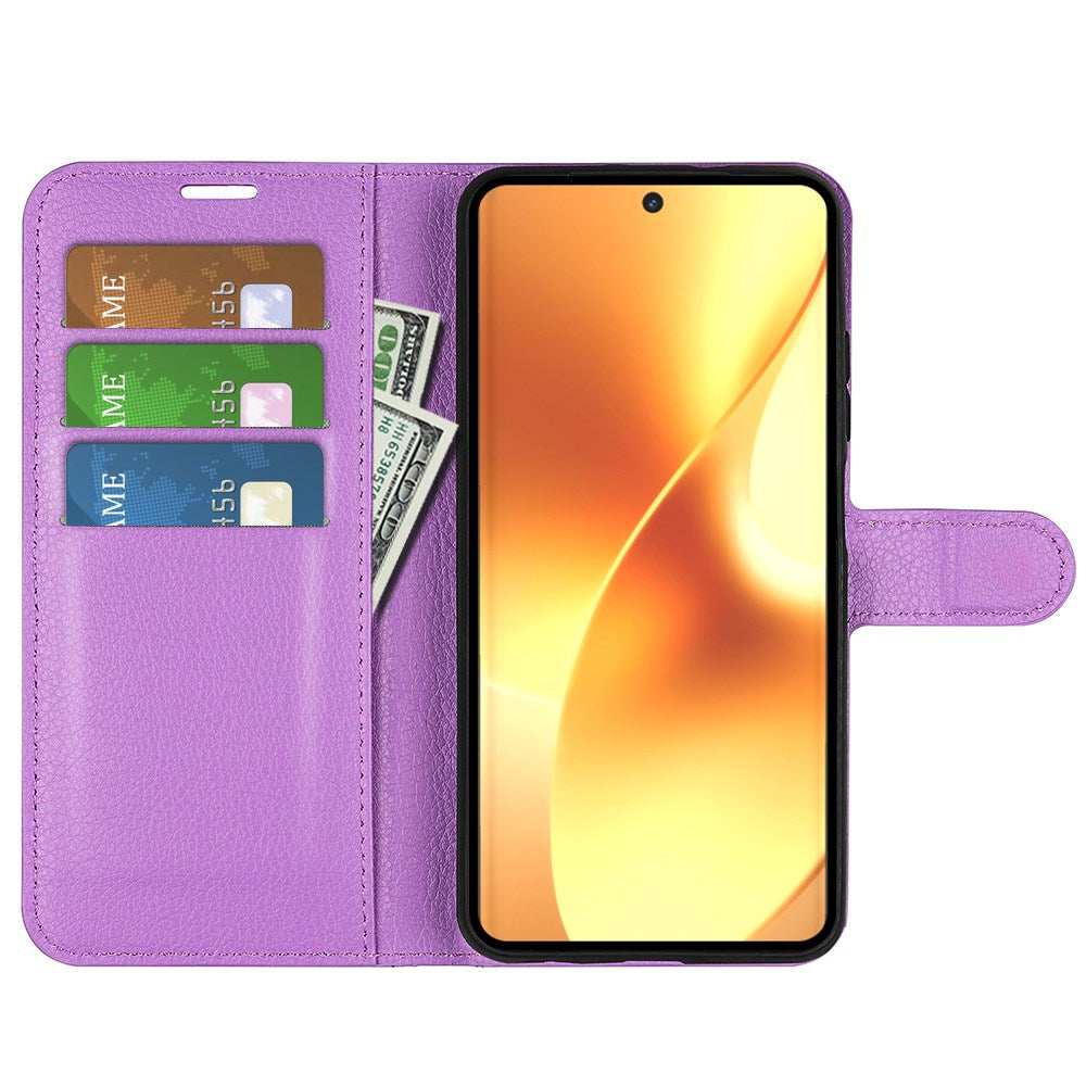 Realme 15 EIDERWOOD Kunstlæder Flipcover m. Pung & Ståfunktion - Lilla