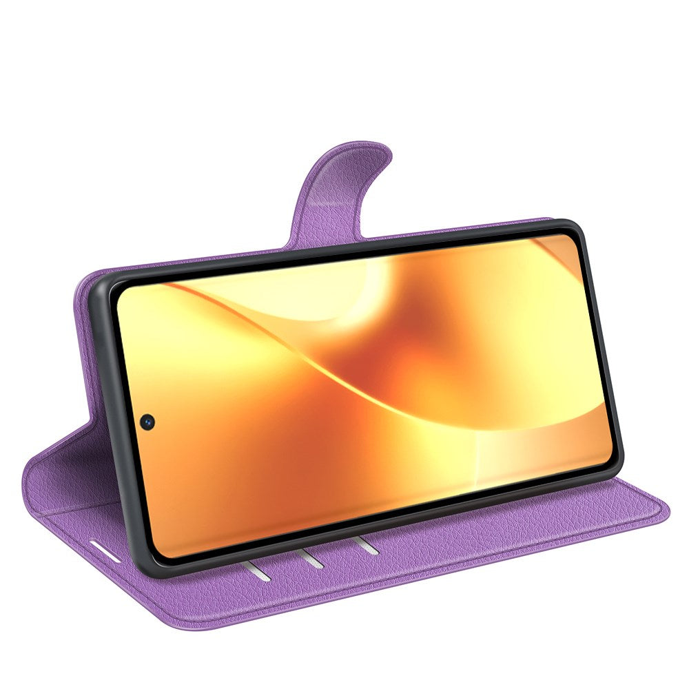 Realme 15 EIDERWOOD Kunstlæder Flipcover m. Pung & Ståfunktion - Lilla