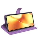 Realme 15 EIDERWOOD Kunstlæder Flipcover m. Pung & Ståfunktion - Lilla