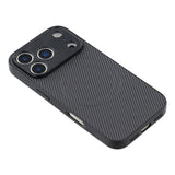 iPhone 18 Pro / 17 Pro EIDERWOOD Hybrid Carbon Bagside Cover - MagSafe Kompatibel - Sort