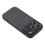 iPhone 18 Pro / 17 Pro EIDERWOOD Hybrid Carbon Bagside Cover - MagSafe Kompatibel - Sort