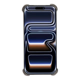 iPhone 17 Pro 2-i-1 Metal Bumper Cover - Ståfunktion & Linsebeskytter - Titanium
