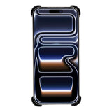 iPhone 17 Pro 2-i-1 Metal Bumper Cover - Ståfunktion & Linsebeskytter - Sort