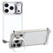 iPhone 17 Pro 2-i-1 Metal Bumper Cover - Ståfunktion & Linsebeskytter - Sølv