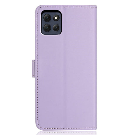 Motorola Moto G86 Power EIDERWOOD Kunstlæder Flip Cover m. Strop & Pung - Lilla