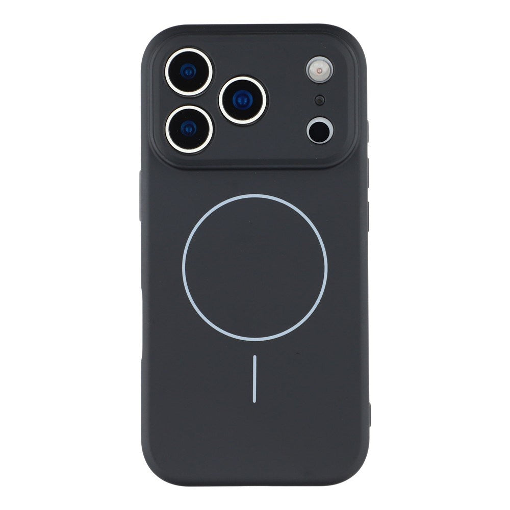 EIDERWOOD iPhone 17 Pro Fleksibelt Plastik Mobil Cover m. Foret Inderside - MagSafe Kompatibel - Sort