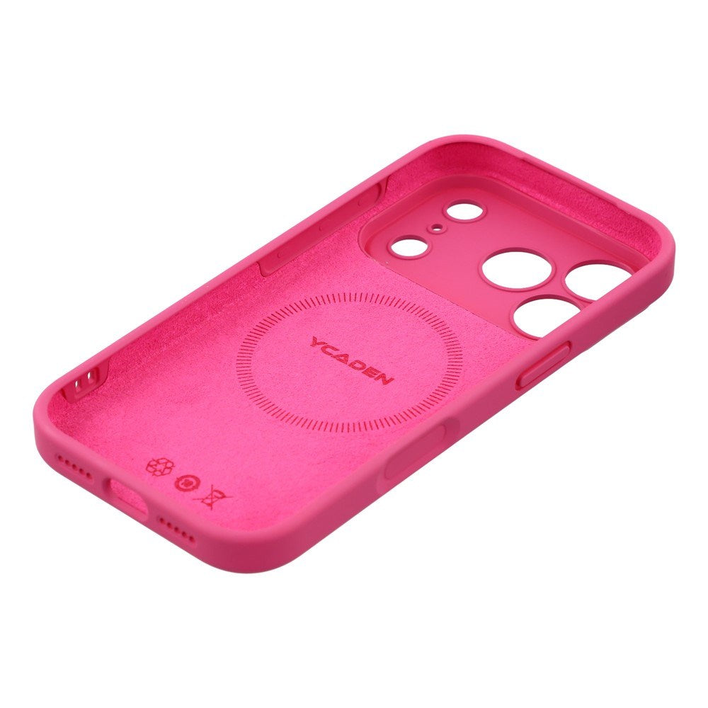 EIDERWOOD iPhone 17 Pro Fleksibelt Plastik Mobil Cover m. Foret Inderside - MagSafe Kompatibel - Pink