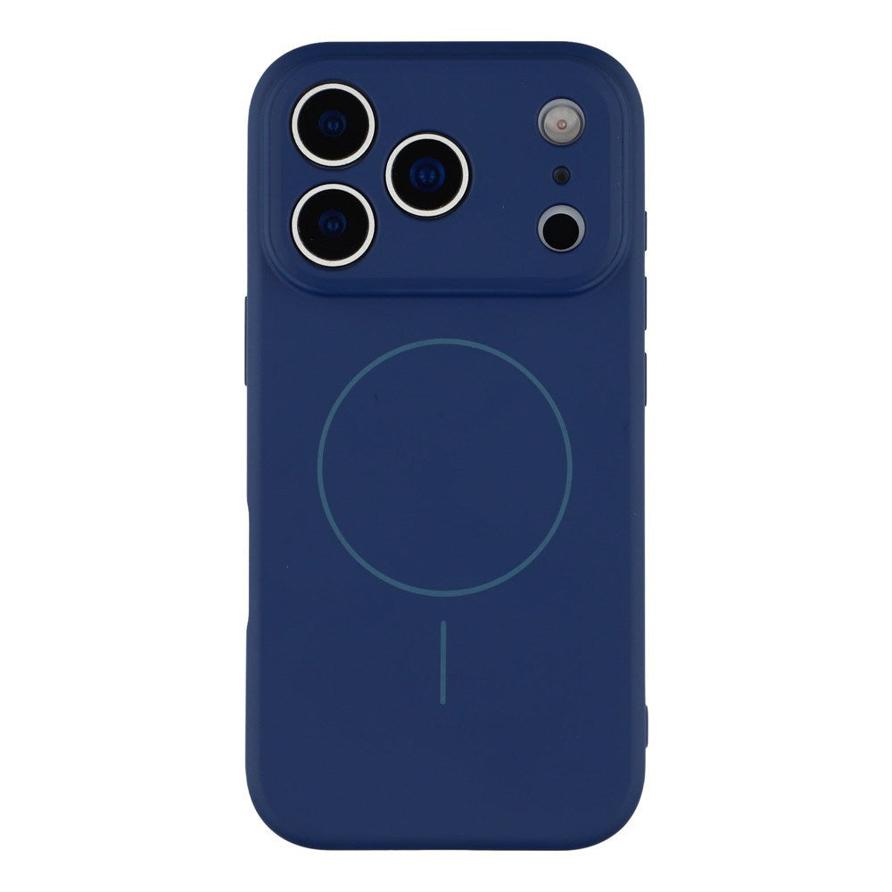 EIDERWOOD iPhone 17 Pro Fleksibelt Plastik Mobil Cover m. Foret Inderside - MagSafe Kompatibel - Mørkeblå