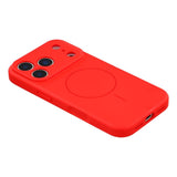 EIDERWOOD iPhone 17 Pro Fleksibelt Plastik Mobil Cover m. Foret Inderside - MagSafe Kompatibel - Rød