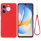 Realme Note 70T EIDERWOOD Foret Silikone Bagside Cover m. Strop - Rød