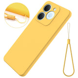Realme Note 70T EIDERWOOD Foret Silikone Bagside Cover m. Strop - Gul