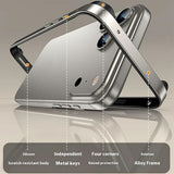 iPhone 17 Pro EIDERWOOD Metal Bumper Cover m. Stødabsorberende Silikone Hjørner - Lyserød