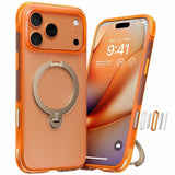 TORRAS iPhone 17 Pro Ostand Q3 Air Mobil Cover m. Kickstand - MagSafe Kompatibel - Orange