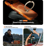 TORRAS iPhone 17 Pro Ostand Q3 Air Mobil Cover m. Kickstand - MagSafe Kompatibel - Orange