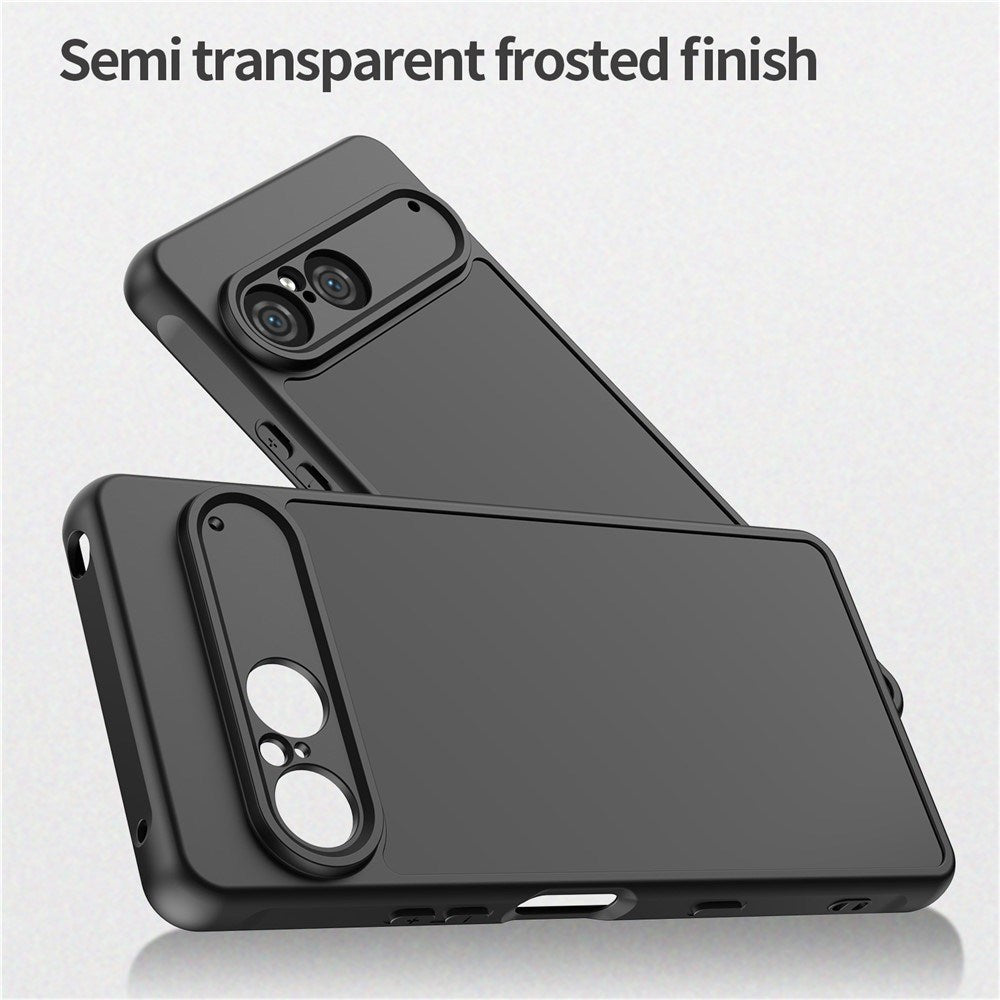 Sony Xperia 10 VII - EIDERWOOD Mat Hybrid Bagside Cover - Sort