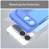 Sony Xperia 10 VII - EIDERWOOD Mat Hybrid Bagside Cover - Gennemsigtig / Blå