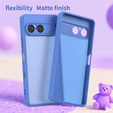 Sony Xperia 10 VII - EIDERWOOD Mat Hybrid Bagside Cover - Gennemsigtig / Blå