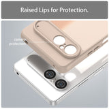 Sony Xperia 10 VII - EIDERWOOD Mat Hybrid Bagside Cover - Gennemsigtig / Beige