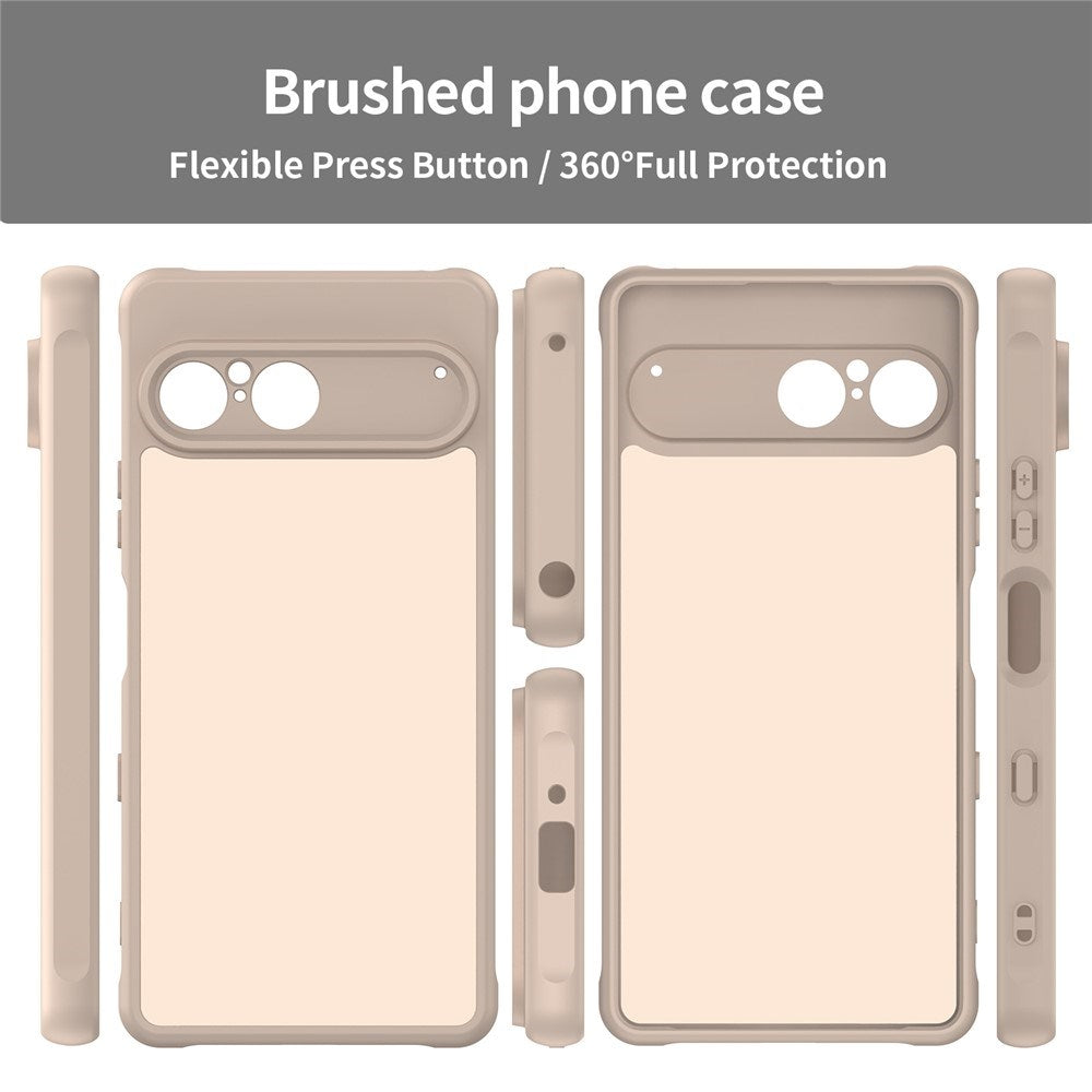 Sony Xperia 10 VII - EIDERWOOD Mat Hybrid Bagside Cover - Gennemsigtig / Beige