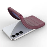 Samsung Galaxy S23+ (Plus) Fleksibelt Plastik Bagside Cover - Vin Rød