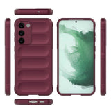 Samsung Galaxy S23+ (Plus) Fleksibelt Plastik Bagside Cover - Vin Rød