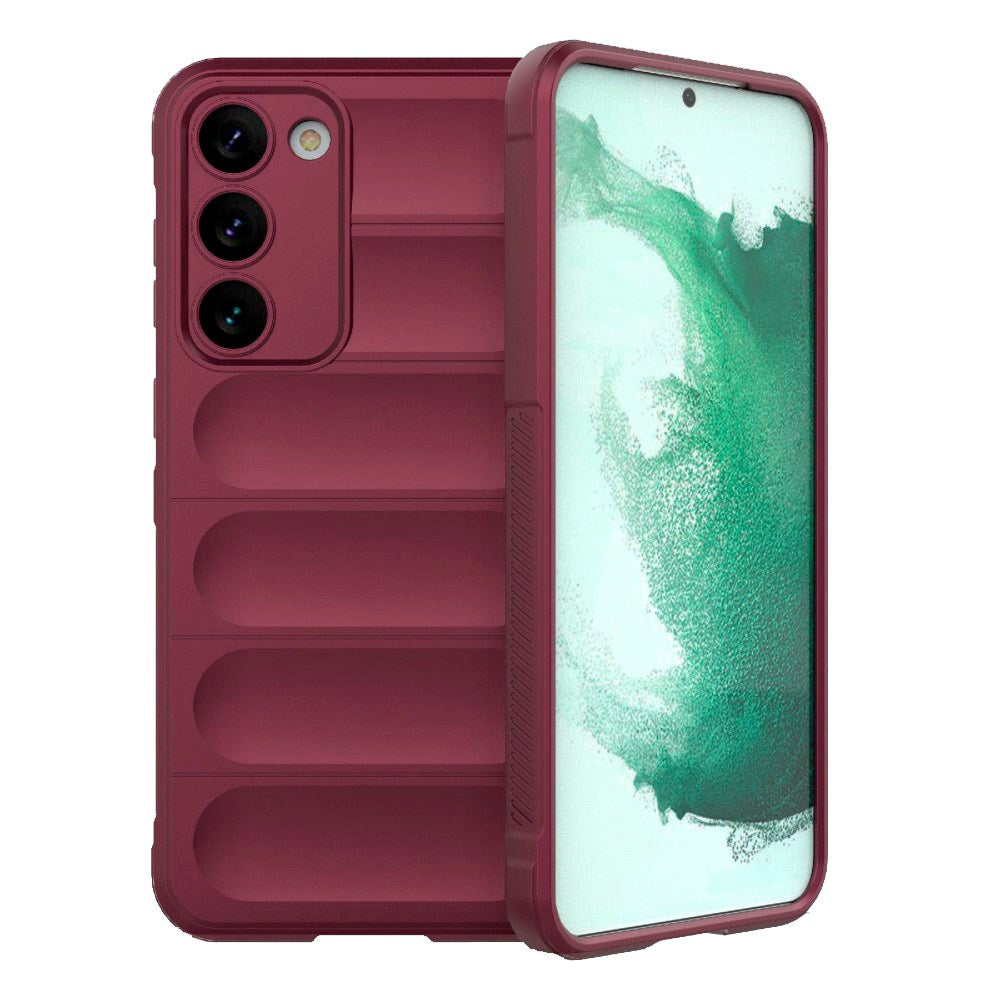 Samsung Galaxy S23+ (Plus) Fleksibelt Plastik Bagside Cover - Vin Rød