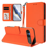 Sony Xperia 10 VII - EIDERWOOD Kunstlæder Flip Cover - Kortholder & Strop - Orange