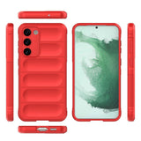 Samsung Galaxy S23 Fleksibelt Plastik Bagside Cover - Rød