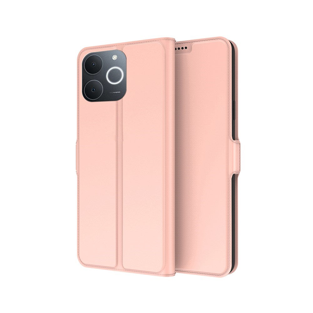 Realme Note 70T EIDERWOOD Kunstlæder Flip Cover - Lyserød