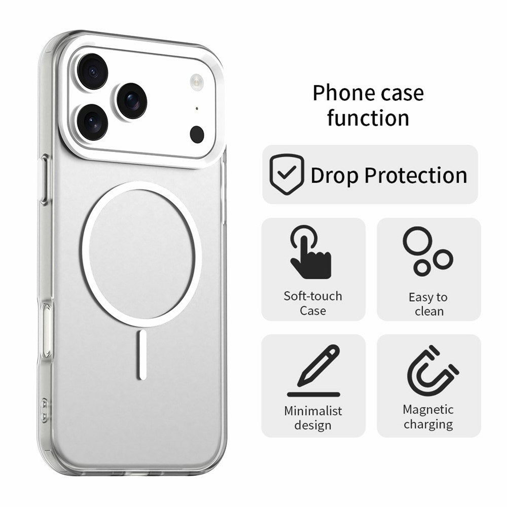 iPhone 18 Pro / 17 Pro EIDERWOOD Hybrid Plast Bagside Cover - MagSafe Kompatibel - Hvid