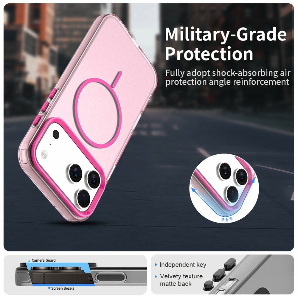 iPhone 18 Pro / 17 Pro EIDERWOOD Hybrid Plast Bagside Cover - MagSafe Kompatibel - Lyserød
