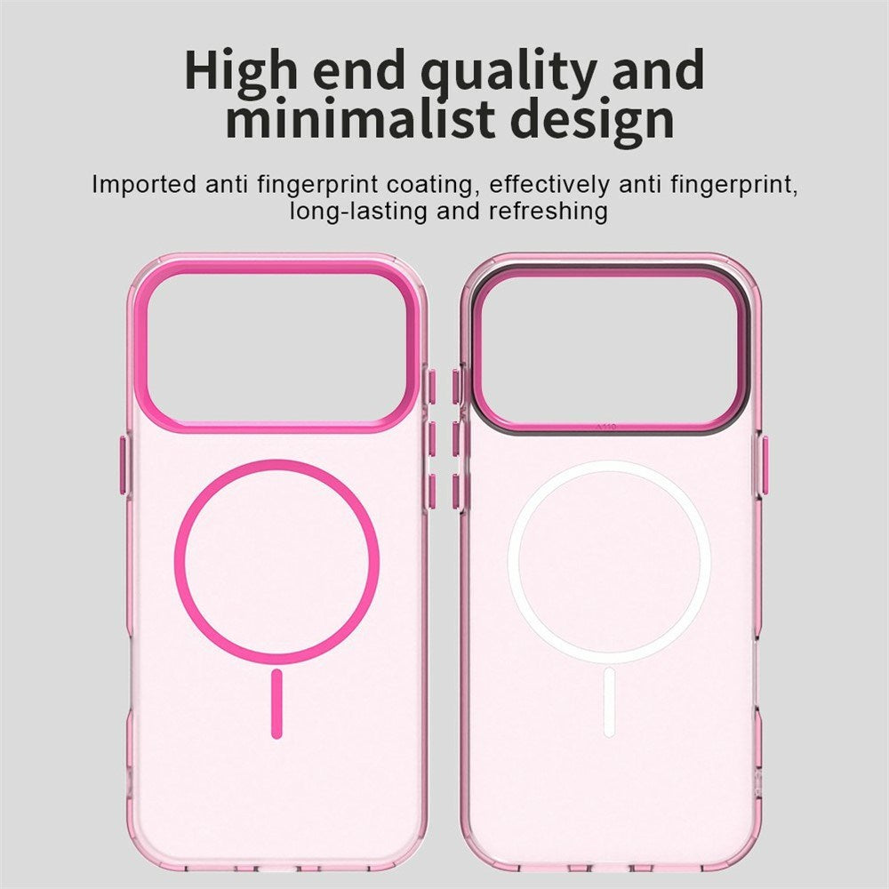 iPhone 18 Pro / 17 Pro EIDERWOOD Hybrid Plast Bagside Cover - MagSafe Kompatibel - Lyserød