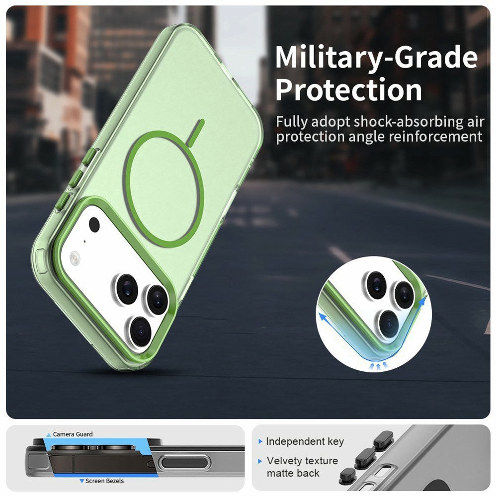 iPhone 18 Pro / 17 Pro EIDERWOOD Hybrid Plast Bagside Cover - MagSafe Kompatibel - Grøn