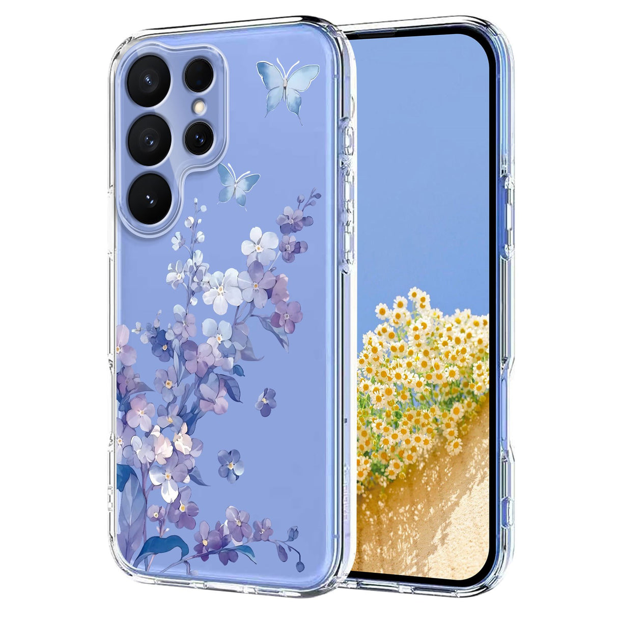 EIDERWOOD Samsung Galaxy S26 Ultra Plast Cover m. Mønster - Gennemsigtig / Violer
