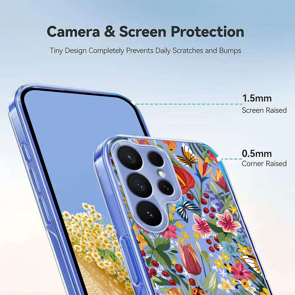 EIDERWOOD Samsung Galaxy S26 Ultra Plast Cover m. Mønster - Gennemsigtig / Blomster