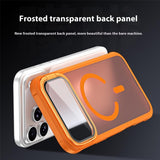 iPhone 18 Pro Max / 17 Pro Max EIDERWOOD Hybrid Plast Bagside Cover m. Kamera Cover & Ståfunktion - MagSafe Kompatibel - Orange