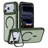 iPhone 18 Pro Max / 17 Pro Max EIDERWOOD Hybrid Plast Bagside Cover m. Kamera Cover & Ståfunktion - MagSafe Kompatibel - Grøn