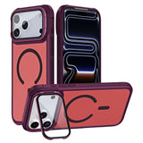 iPhone 18 Pro Max / 17 Pro Max EIDERWOOD Hybrid Plast Bagside Cover m. Kamera Cover & Ståfunktion - MagSafe Kompatibel - Rød