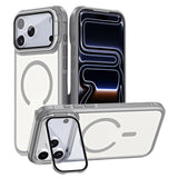 iPhone 18 Pro Max / 17 Pro Max EIDERWOOD Hybrid Plast Bagside Cover m. Kamera Cover & Ståfunktion - MagSafe Kompatibel - Grå