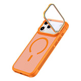 iPhone 18 Pro / 17 Pro EIDERWOOD Hybrid Plast Bagside Cover m. Kamera Cover & Ståfunktion - MagSafe Kompatibel - Orange