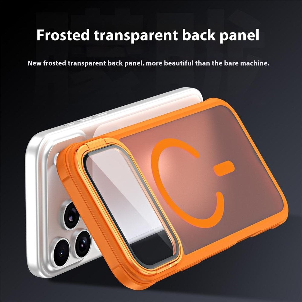 iPhone 18 Pro / 17 Pro EIDERWOOD Hybrid Plast Bagside Cover m. Kamera Cover & Ståfunktion - MagSafe Kompatibel - Grå