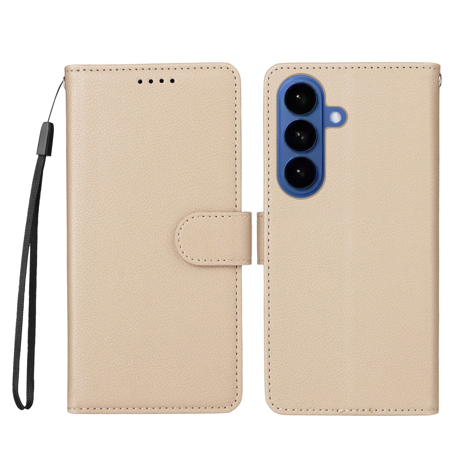 EIDERWOOD Samsung Galaxy S26 Kunstlæder Flip Cover - Strop - Beige