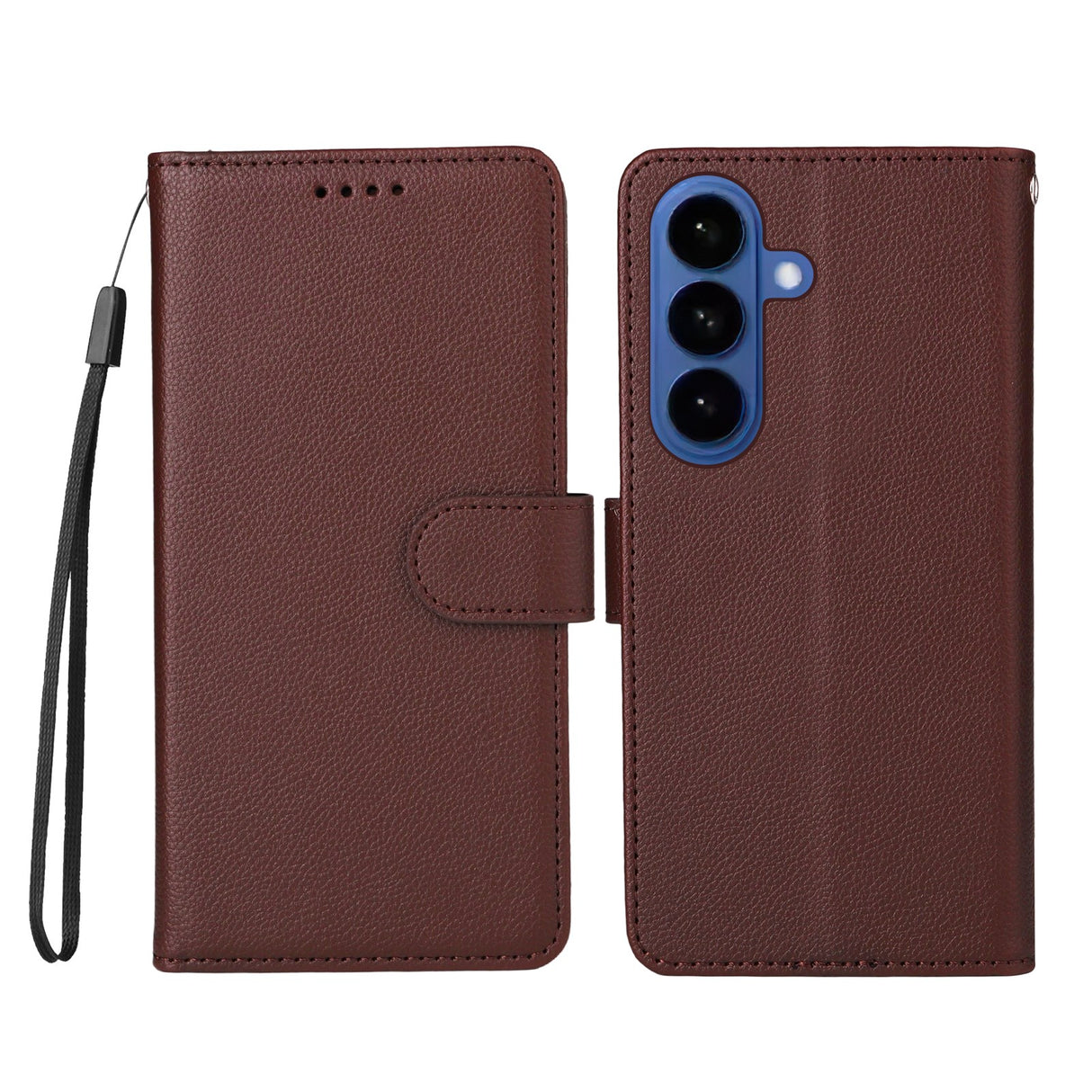 EIDERWOOD Samsung Galaxy S26 Kunstlæder Flip Cover - Strop - Brun
