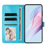 EIDERWOOD iPhone 17 Kunstlæder Flip Mobil Cover m. Polka Design - Blå