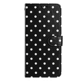 EIDERWOOD iPhone 17 Kunstlæder Flip Mobil Cover m. Polka Design - Sort