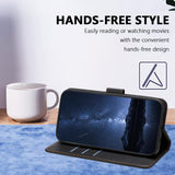 Honor Magic8 Lite EIDERWOOD Kunstlæder Flip Cover m. Kortholder - Sort