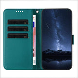 Honor Magic8 Lite EIDERWOOD Kunstlæder Flip Cover m. Kortholder - Grøn
