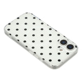 EIDERWOOD iPhone 17 Hybrid Mobil Cover m. Polka Design - MagSafe Kompatibel - Gennemsigtig / Sort